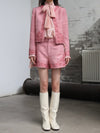 INTO THE EAST 25 Autumn/Winter Lace-Up Silk Top/Shirt/Embroidered Button Tussah Silk Vest/Shorts ITE-E1DGAW020PK22VE Vest (E1DGAW019PK20TP)